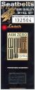 Mitsubishi A6M Zero Seatbelt set Laser cut (Tamiya) HGW132504