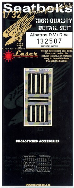 Albaros DV/DVa Seatbelt set Laser cut (Wingnut Wings2) HGW132507