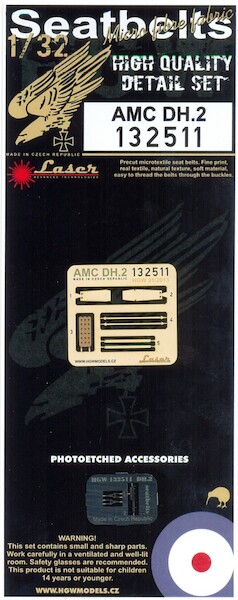 AMC DH2 Seatbelt set Laser cut (Wingnuts) HGW132511