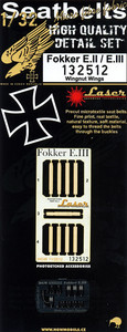 Fokker EII/EIII Seatbelt set Laser cut (Wingnut)  HGW132512