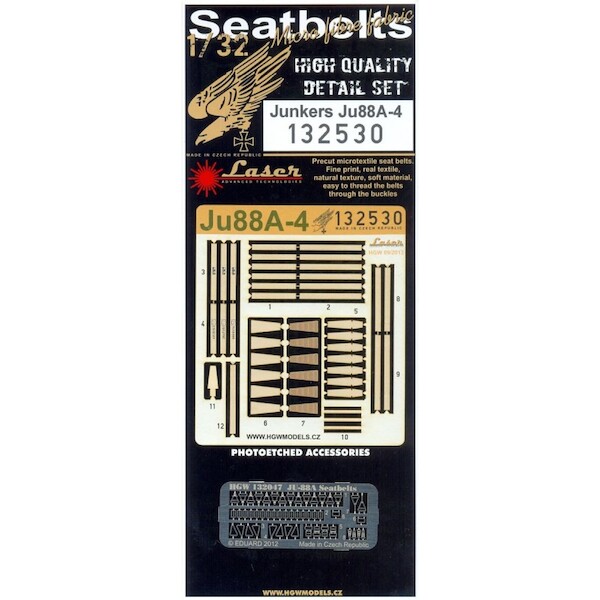 Junkers Ju88A-4 seat belts (Revell) HGW132530