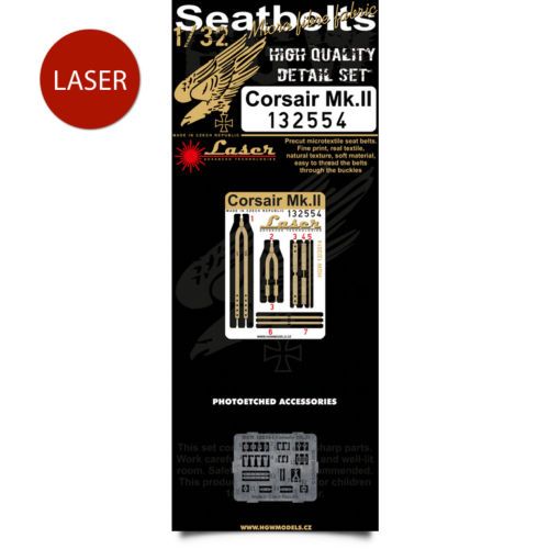 Corsair II (F4U-1a in FAA Service) Seatbelts (Tamiya)  HGW132554