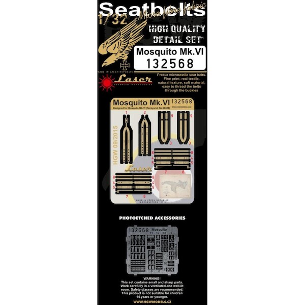 Mosquito FB MkVI Seatbelts (Tamiya)  HGW132568