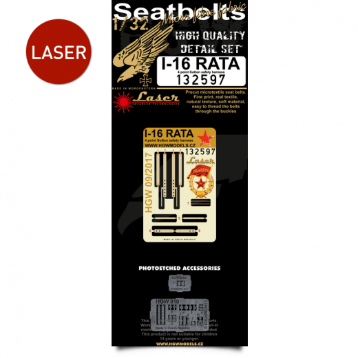 Polikarpov I16 Rata Seatbelts (Revell/ICM)  HGW132597