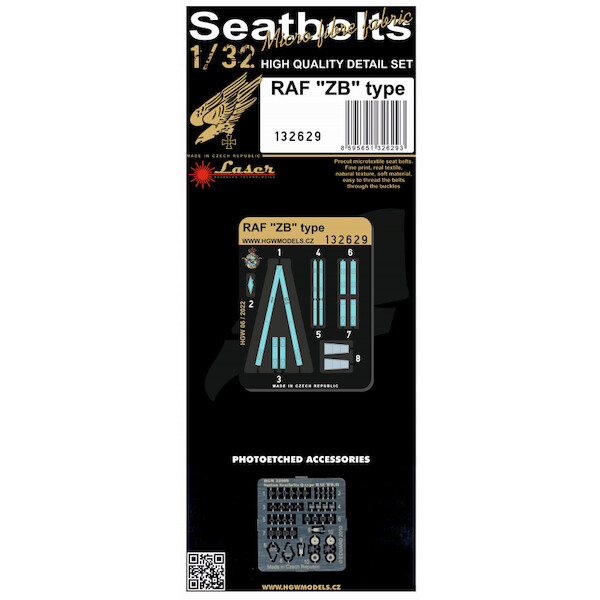 RAF "ZB"  Seatbelts and Buckles. Used on Sea Fury  HGW132629