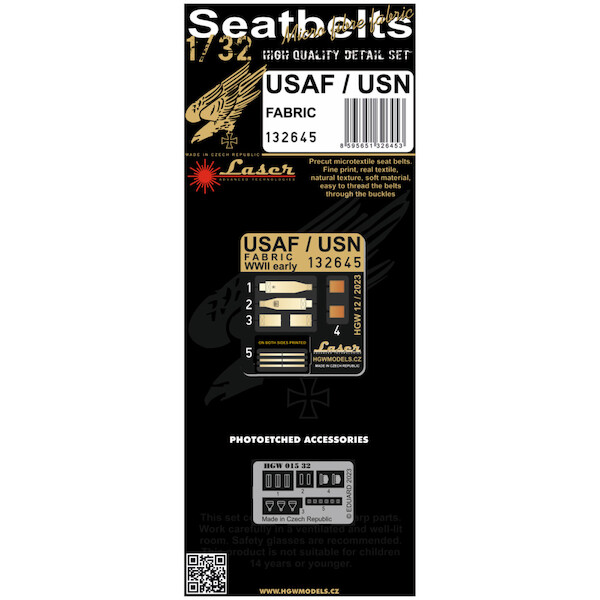 USAF/USN Prewar, early War Fabric Seatbelts and Buckles HGW132645