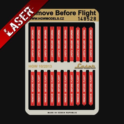 Remove before flight Tags  HGW148528