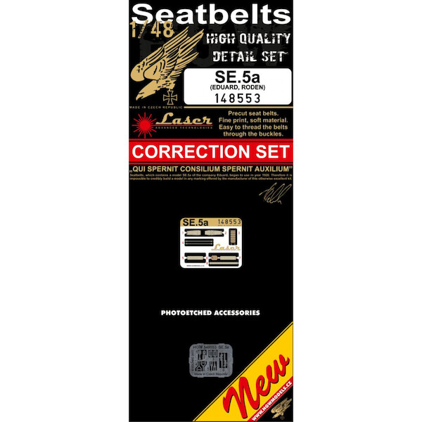 RAF Se5a seatbelt and buckles (Roden, Eduard) HGW148553