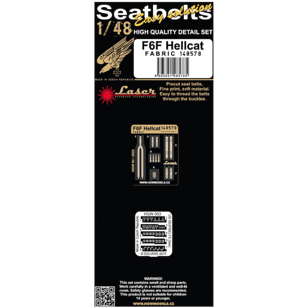 F6F Hellcat Fabric seatbelt and buckles HGW148578