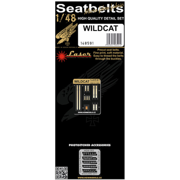 Wildcat F4F seatbelt and buckles  HGW148591