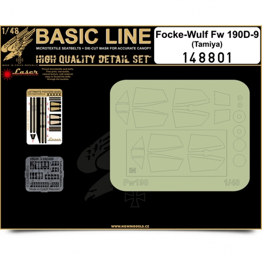 Focke Wulf Fw190D-9 (Tamiya) Basic line detail set  HGW148801