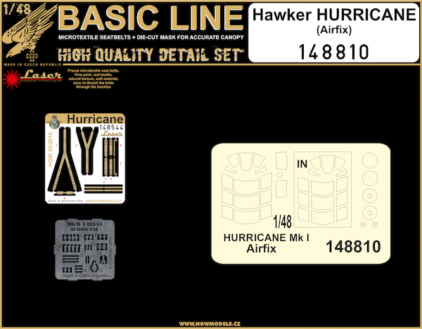 Hawker Hurricane Basic line detail set (Airfix) HGW148810