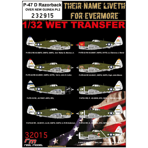 Wet Transfers  P47D Thunderbolt Razorback over New Guinea pt 2  HGW232915