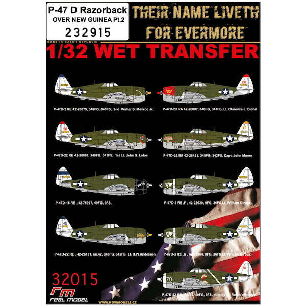 Wet Transfers P47D Thunderbolt Razorback over New Guinea pt 2 HGW232915