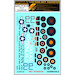 Wet Transfer Decal  Markings for Spitfire HF MKVIII (Eduard) HGW248046