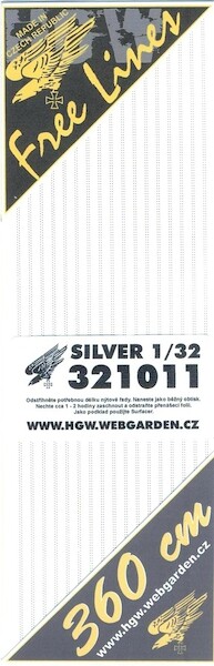Free double lines of silver rivets  HGW321011