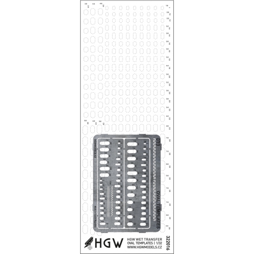 Oval Templates Plus - Positive Rivets HGW322020