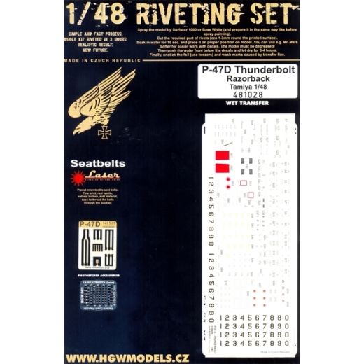 Super Rivetting Set Republic P47D Thunderbolt Razorback (Tamiya) HGW481028