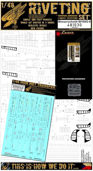 Super Rivetting Set Messerchmitt BF109G-6 (Tamiya) HGW481030