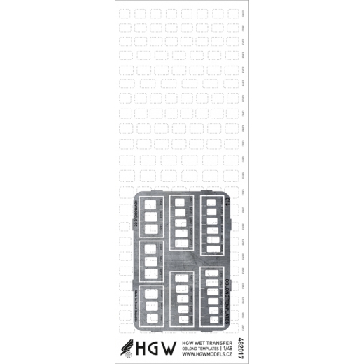 Oblong Templates Plus - Positive Rivets  HGW482021