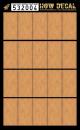 Light wood panels on white base (Natural) HGW532004