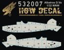Albatros D.V/DVa Wood Panels - Light wood transparent HGW532007