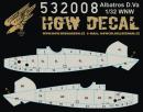 Albatros D.V/DVa Wood Panels - Light wood Base white  HGW532008