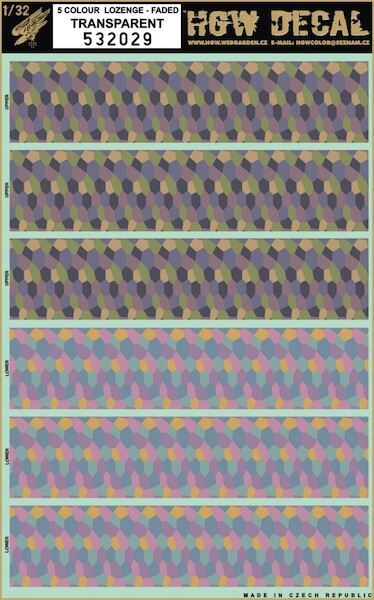 Five colour Lozenge (faded) transparent) HGW532029