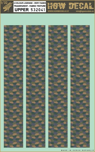 4 colour upper lozenge - very faded HGW532041