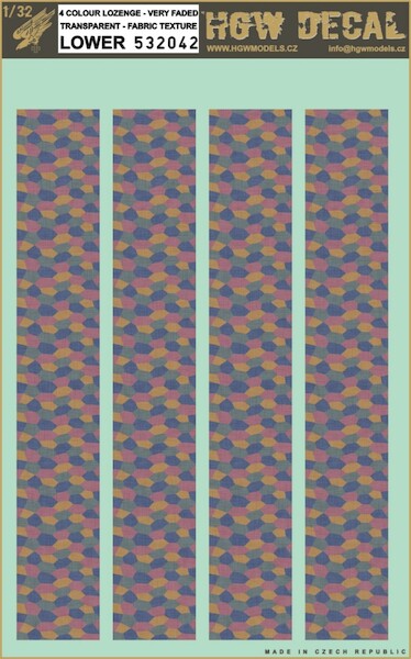4 colour lower lozenge - very faded HGW532042