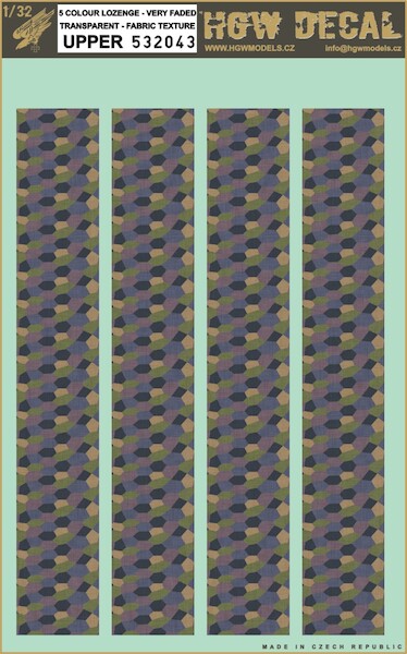 5 colour upper lozenge - very faded  HGW532043