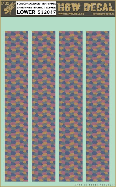 4 colour Lower lozenge - very faded  HGW532047