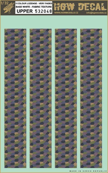 5 colour Upper lozenge - very faded HGW532048
