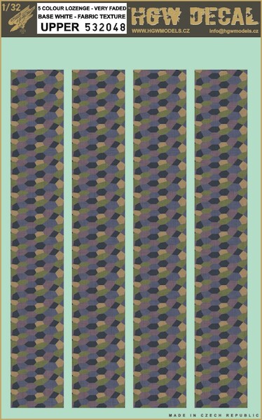 5 colour Upper lozenge - very faded  HGW532048