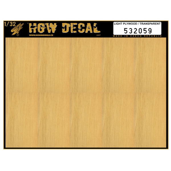 Light Plywood /natural / transparant (NO GRID) HGW532059