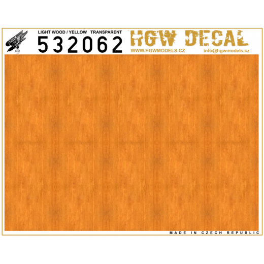 Light wood / Yellow transparant (NO GRID) HGW532062