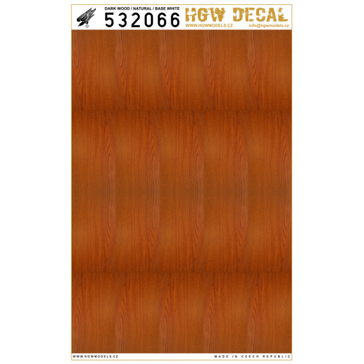 Dark wood / Natural / Base White (NO GRID) HGW532066