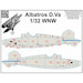 Albatros D.V Wood panels for Wingnut wings  - Base white with Yellow /Light Wood  HGW532082