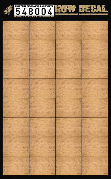 Pinewood panels on white base (hemp) HGW548004