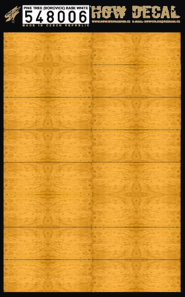 Pinewood panels on white base (yellow)  HGW548006