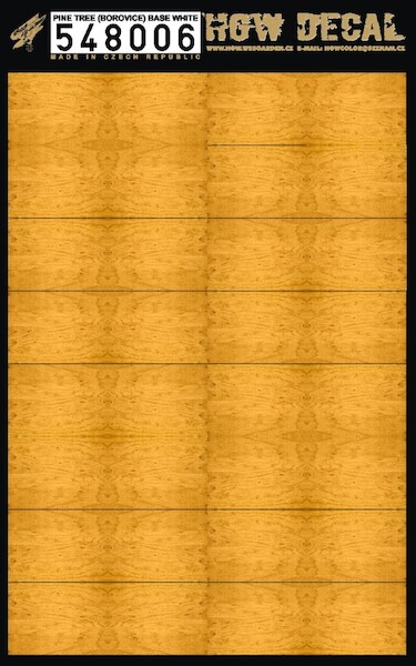 Pinewood panels on white base (yellow) HGW548006