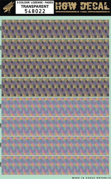 Five colour Lozenge (faded) transparent)  HGW548022