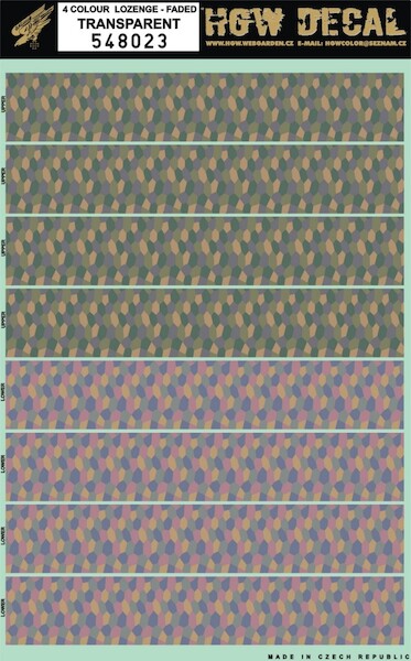 Four colour Lozenge (faded) transparent) HGW548023