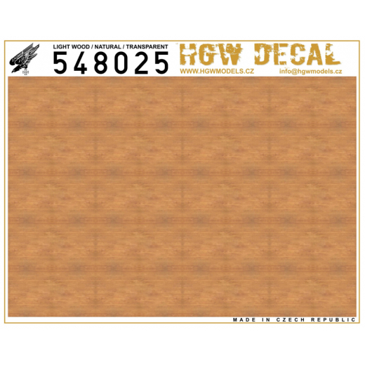 Light wood / Natural / transparant (NO GRID) HGW548025