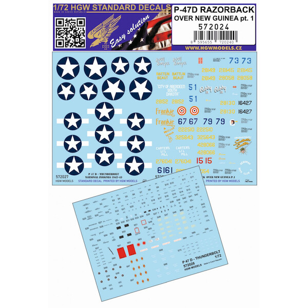 Republic P47D Thunderbolt Razorback over New Guinea part 1 HGW572024
