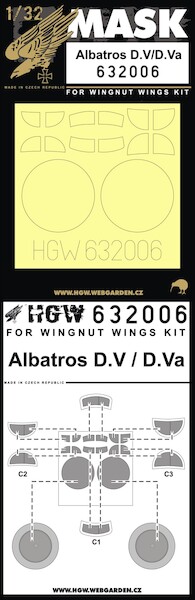 Albatros DV/DVa mask (Wingnut)  HGW632006