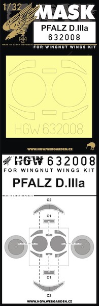 Pfalz DIIIa mask (Wingnut)  HGW632008