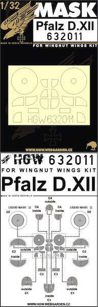 PFALZ D.XII mask (Wingnut) HGW632011