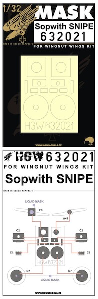 Sopwith Snipe mask (Wingnut)  HGW632021