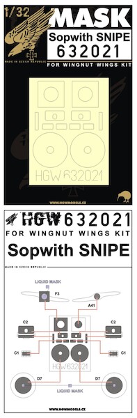 Sopwith Snipe mask (Wingnut) HGW632021